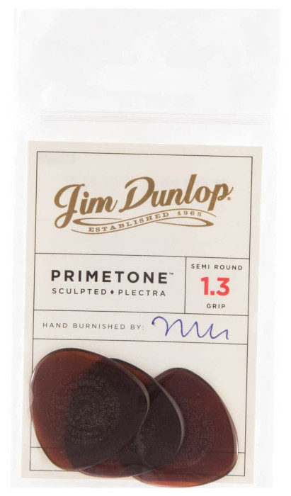 Hlavní obrázek Tvrdost do 2.0 DUNLOP Primetone Semi Round Grip Pick 1.3mm, 12ks