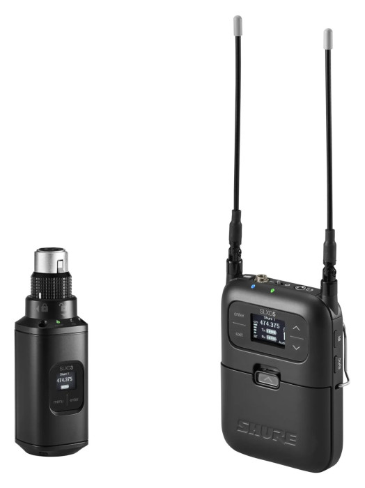 Hlavní obrázek S bateriovým přijímačem (ke kamerám) SHURE SLXD35 J53 562-606 MHz