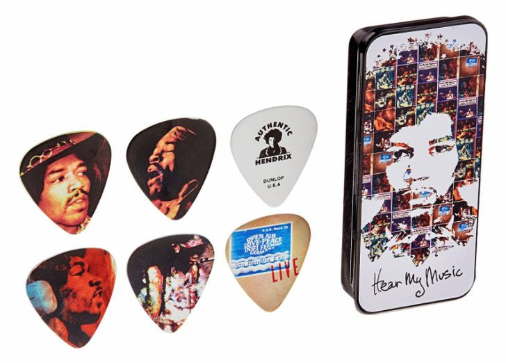 Hlavní obrázek Tvrdost 0.88 DUNLOP JHPT07M Jimi Hendrix Hear My Music Pick Tin Medium