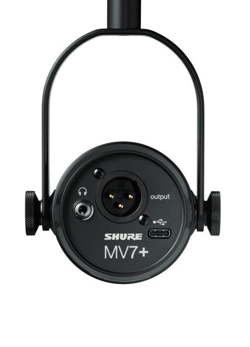 Hlavní obrázek Mikrofony pro rozhlasové vysílání SHURE MV7+ K (black)