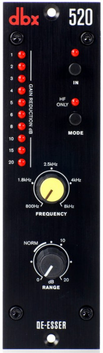 Hlavní obrázek API 500 a RackPack dynamické procesory DBX 520