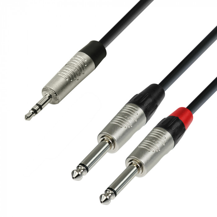 Hlavní obrázek 1x J3,5 stereo - 2x mono J6,3TS / XLR ADAM HALL 4 Star Series - K4YWPP0300