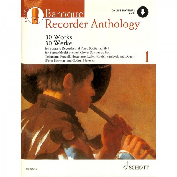 Hlavní obrázek Zpěvníky a učebnice PUBLIKACE Baroque Recorder Anthology 1 + CD