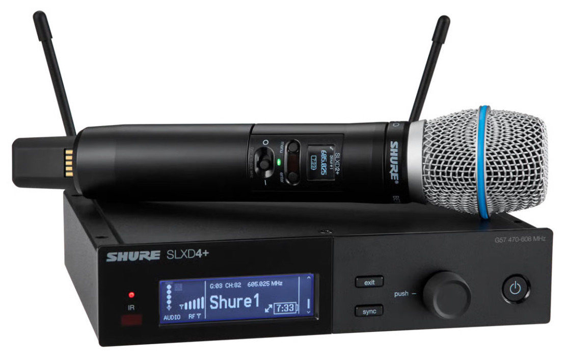 Hlavní obrázek S ručním mikrofonem SHURE SLXD24+E/B87A-K55