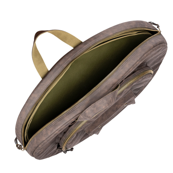 Hlavní obrázek Obaly na činely MEINL MVHC22DB Vintage Hyde Cymbal Bag 22” - Dark Brown