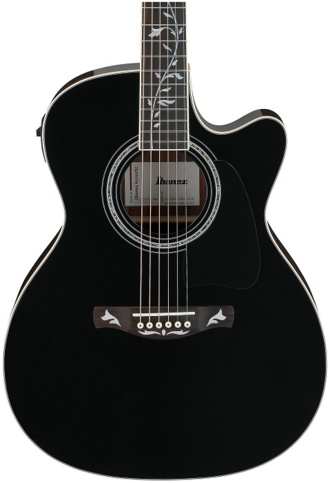 Hlavní obrázek Dreadnought IBANEZ AC391RCE - Black Top, Natural High Gloss