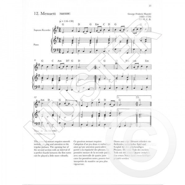 Hlavní obrázek Zpěvníky a učebnice PUBLIKACE Baroque Recorder Anthology 1 + CD