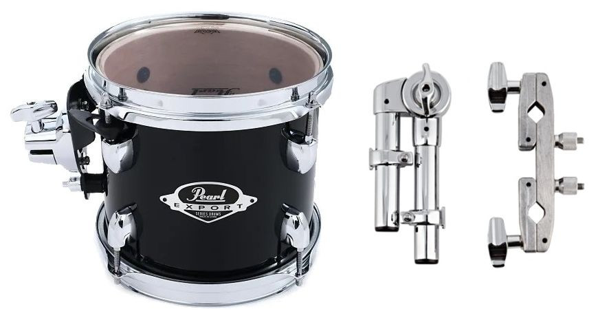 Hlavní obrázek Jednotlivé bubny PEARL EXX8P/C31 Export EXX 8”x7” Add-on Pack - Jet Black