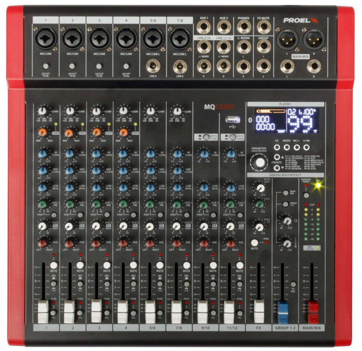 Hlavní obrázek Mixážní pulty s efektem PROEL MQ1222X