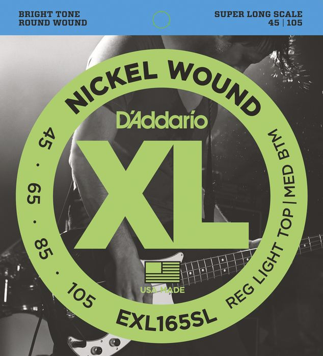 Hlavní obrázek Tvrdost .045 D'ADDARIO EXL165SL Super Long Scale - .045 - .105
