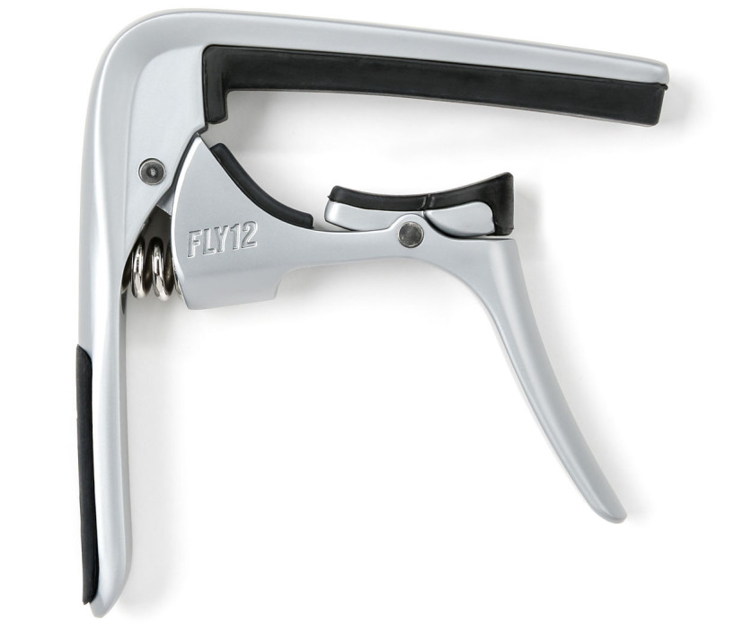 Hlavní obrázek Kapodastry pro akustické a elektrické kytary DUNLOP 66CSC TRIGGER FLY CAPO 12 STRING - SATIN CHROME