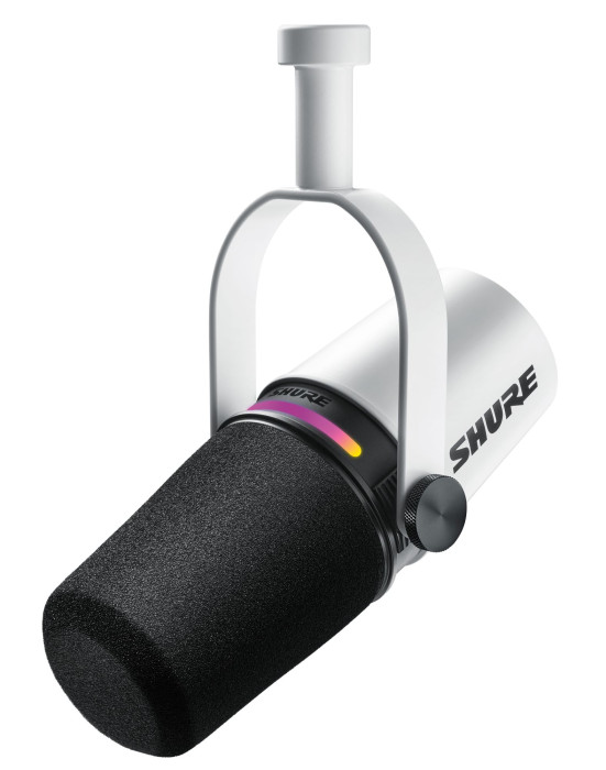 Hlavní obrázek Mikrofony pro rozhlasové vysílání SHURE MV7+ W (white)