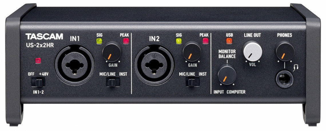 Hlavní obrázek USB zvukové karty TASCAM US-2x2HR
