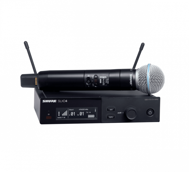 Hlavní obrázek S ručním mikrofonem SHURE SLXD24E/B58-H56