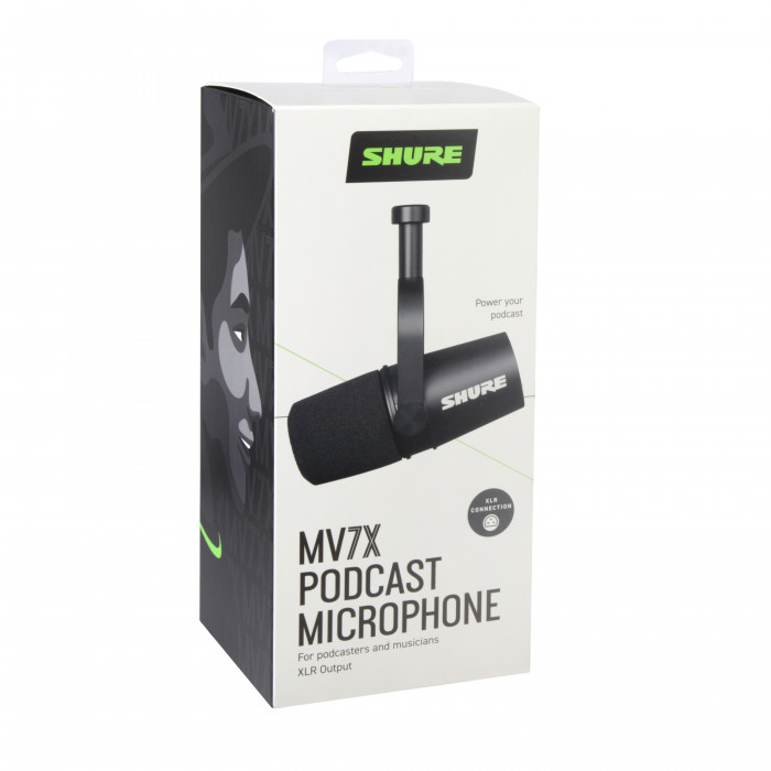 Hlavní obrázek Mikrofony pro rozhlasové vysílání SHURE MV7X