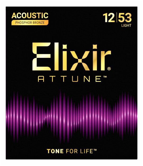 Hlavní obrázek Tvrdost .012 ELIXIR Attune Acoustic Phosphor Bronze Light .012 - .053