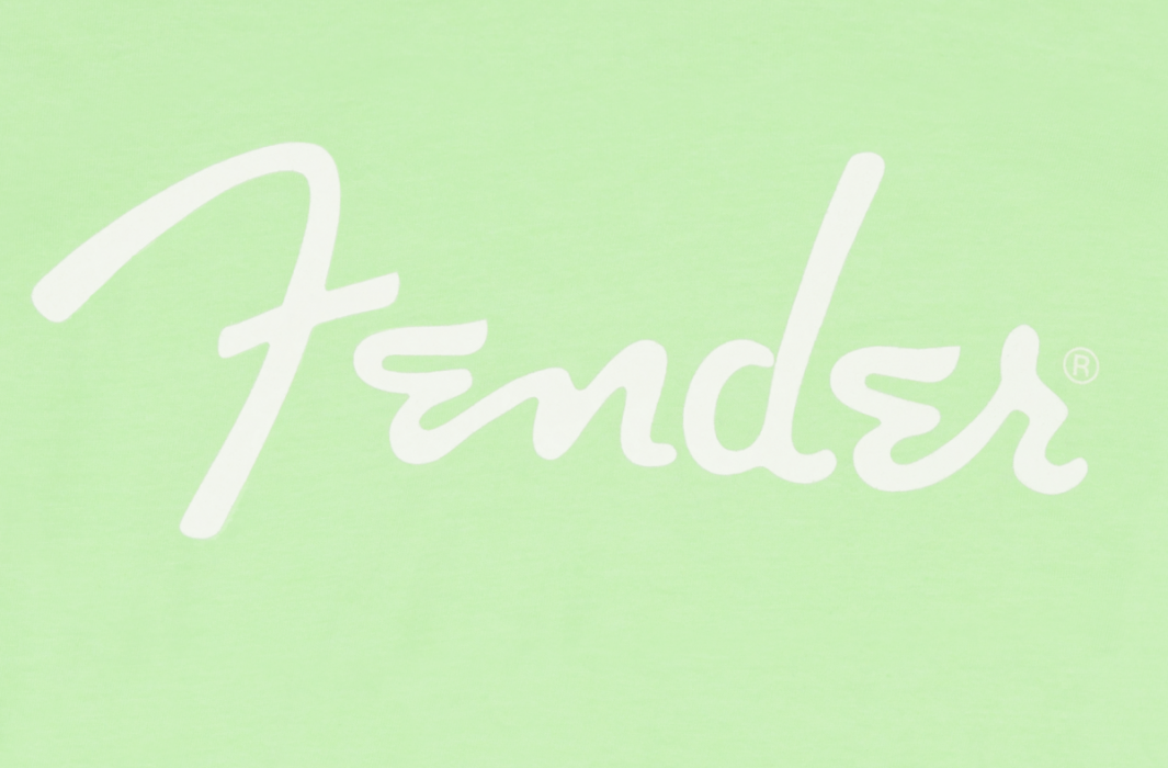 Hlavní obrázek Oblečení a dárkové předměty FENDER Spaghetti Logo T-Shirt, Surf Green, L