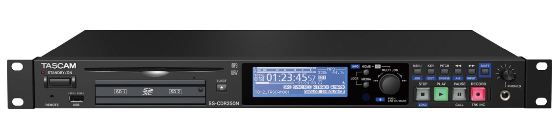 Hlavní obrázek Stereo rekordery (stolní/rackové) TASCAM SS-CDR250N