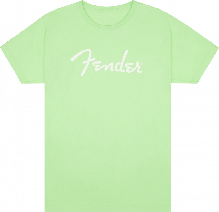 Hlavní obrázek Oblečení a dárkové předměty FENDER Spaghetti Logo T-Shirt, Surf Green, L