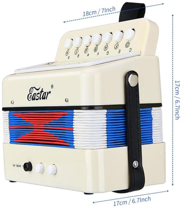 Hlavní obrázek Akordeony EASTAR Kids Accordion - White