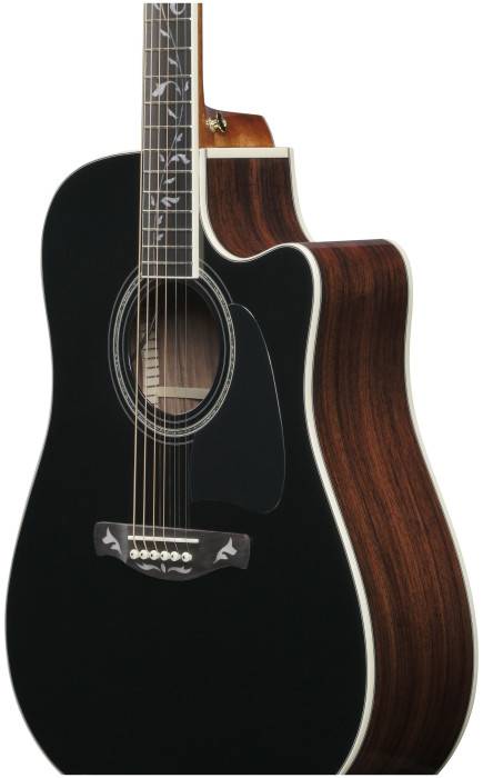 Hlavní obrázek Dreadnought IBANEZ AW391RCE - Black Top, Natural High Gloss