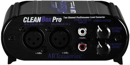 Hlavní obrázek DI boxy, splitery, patchbaye a line konvertory ART Cleanbox Pro