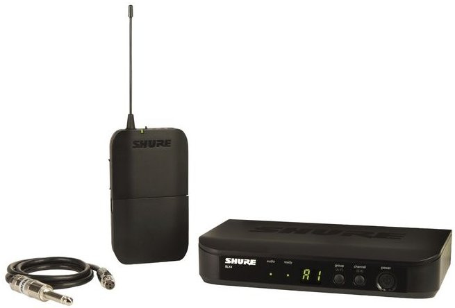 Hlavní obrázek Bezdrátové nástrojové systémy pro kytary a baskytary SHURE BLX14E K3E 606 - 630 MHz