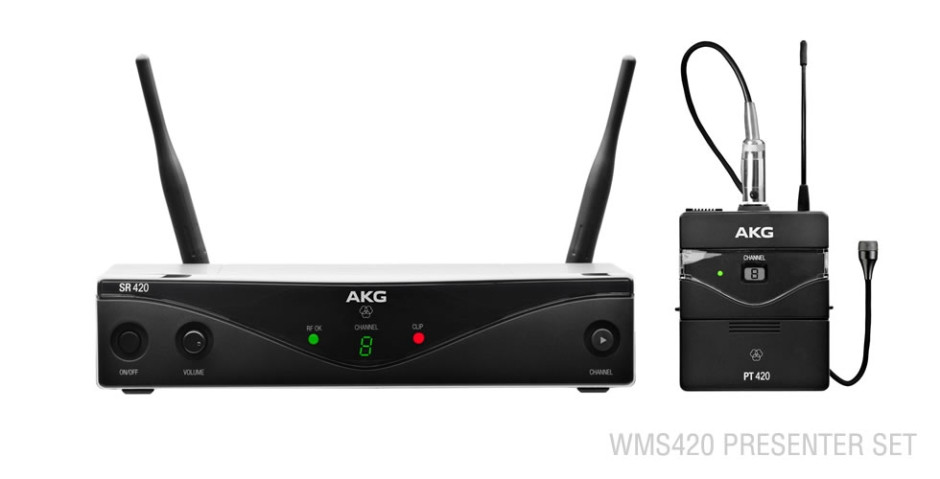 Hlavní obrázek S klopovým mikrofonem (lavalier) AKG WMS 420 Presenter set/U2 A-Stock
