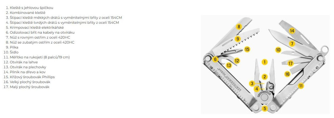 Hlavní obrázek Nářadí LEATHERMAN Rebar Heathered Cranberry