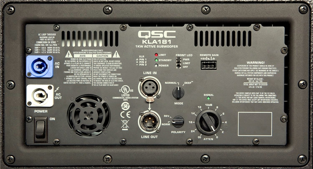Hlavní obrázek Aktivní subwoofery QSC KLA181 Black