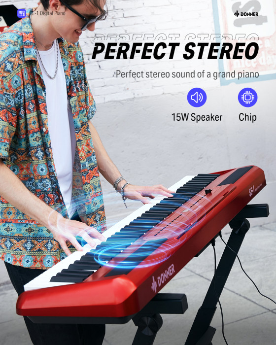 Hlavní obrázek Stage piana DONNER SE-1 - Red