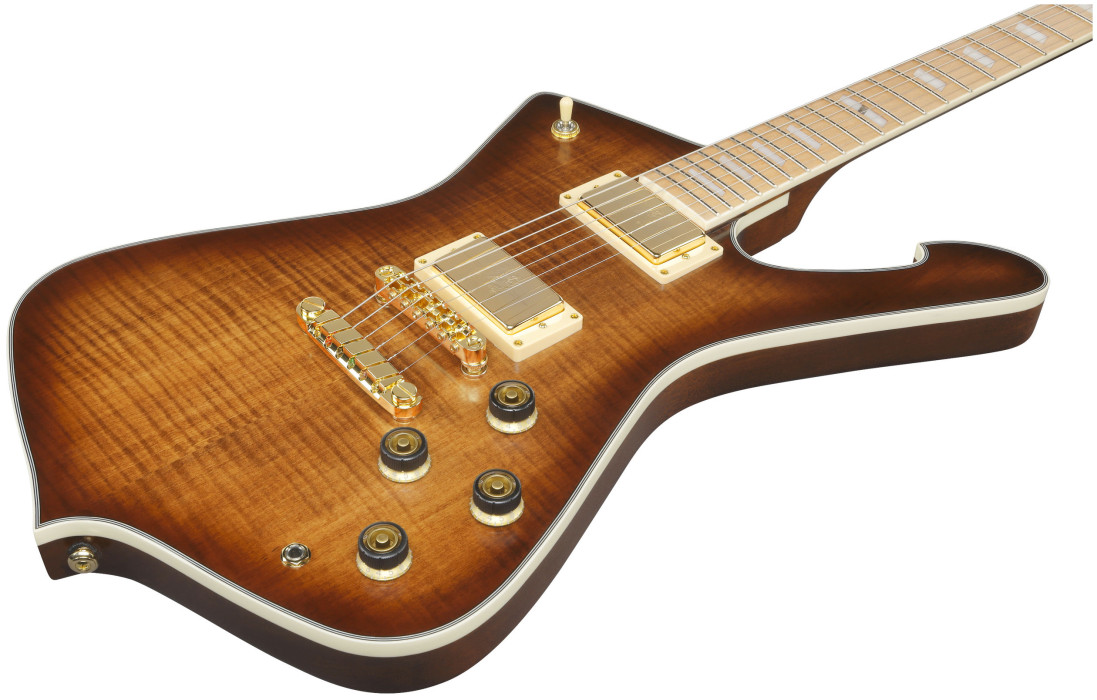 Hlavní obrázek Superstrat IBANEZ IC420MFM-CML - Caramel Burst Low Gloss