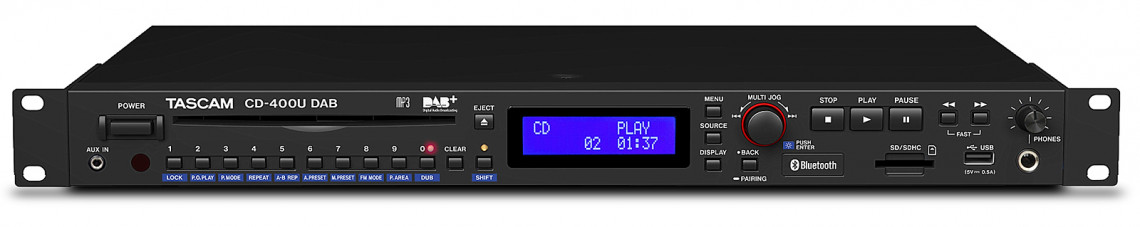 Hlavní obrázek Profesionální CD/DVD/USB/SD/MC přehrávače TASCAM CD-400UDAB