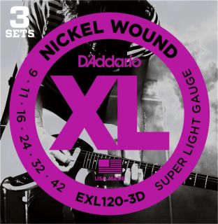 Hlavní obrázek Tvrdost .009 D'ADDARIO EXL120-3D Super Light - .009 - .042