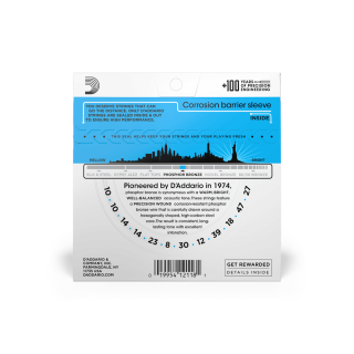 Hlavní obrázek Pro dvanáctistrunnou kytaru D'ADDARIO EJ38 Phosphor Bronze 12 Light - .010 - .047