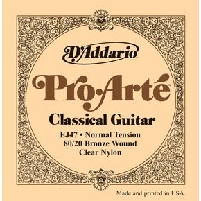Hlavní obrázek Normal tension D'ADDARIO EJ47 Gold Nylon Pro Arté Normal - .028 - .043