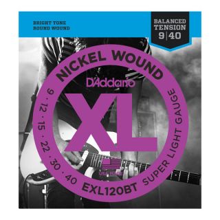 Hlavní obrázek Tvrdost .009 D'ADDARIO EXL120BT - Balanced Tension - .009 - .040