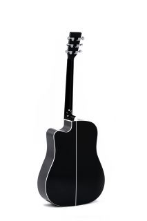 Hlavní obrázek Dreadnought SIGMA GUITARS DMC-1E-BK - Black High Gloss