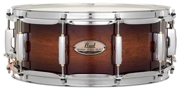 Hlavní obrázek 14" PEARL STS1455S/C314 Session Studio Select 14”x5,5” - Gloss Barnwood Brown
