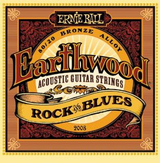 Hlavní obrázek Tvrdost .010 ERNIE BALL P02008 Earthwood 80/20 Bronze Rock and Blues - .010 - .052