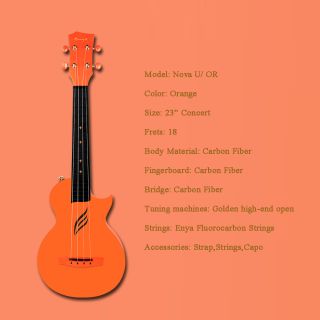 Hlavní obrázek Ukulele ENYA MUSIC Nova U Concert - Orange