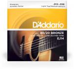 D'ADDARIO EJ14 80/20 Bronze Light Top/Medium Bottom - .012 - .056