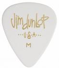 DUNLOP 483P01MD Classic Celluloid Medium White