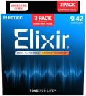 ELIXIR 16566 Nanoweb Super Light (09-42) 3-pack