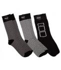 MARSHALL ponožky 3 Pack Monochrome Socks 3-6