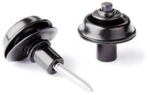 DUNLOP Straplok Strap Retainers Flush Mount - Black Oxide