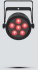 Galerijní obrázek č.1 LED RGBAWUV (RGB+Amber+White+UV) CHAUVET DJ SlimPAR H6 ILS