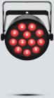 Galerijní obrázek č.1 LED RGBA (RGB+Amber) CHAUVET DJ SlimPAR Q12 ILS