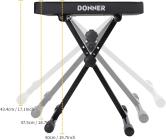 Galerijní obrázek č.1 Stoličky a sedáky DONNER X-style Keyboard Bench