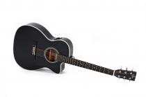 SIGMA GUITARS 000MC-1E-BK - Black High Gloss